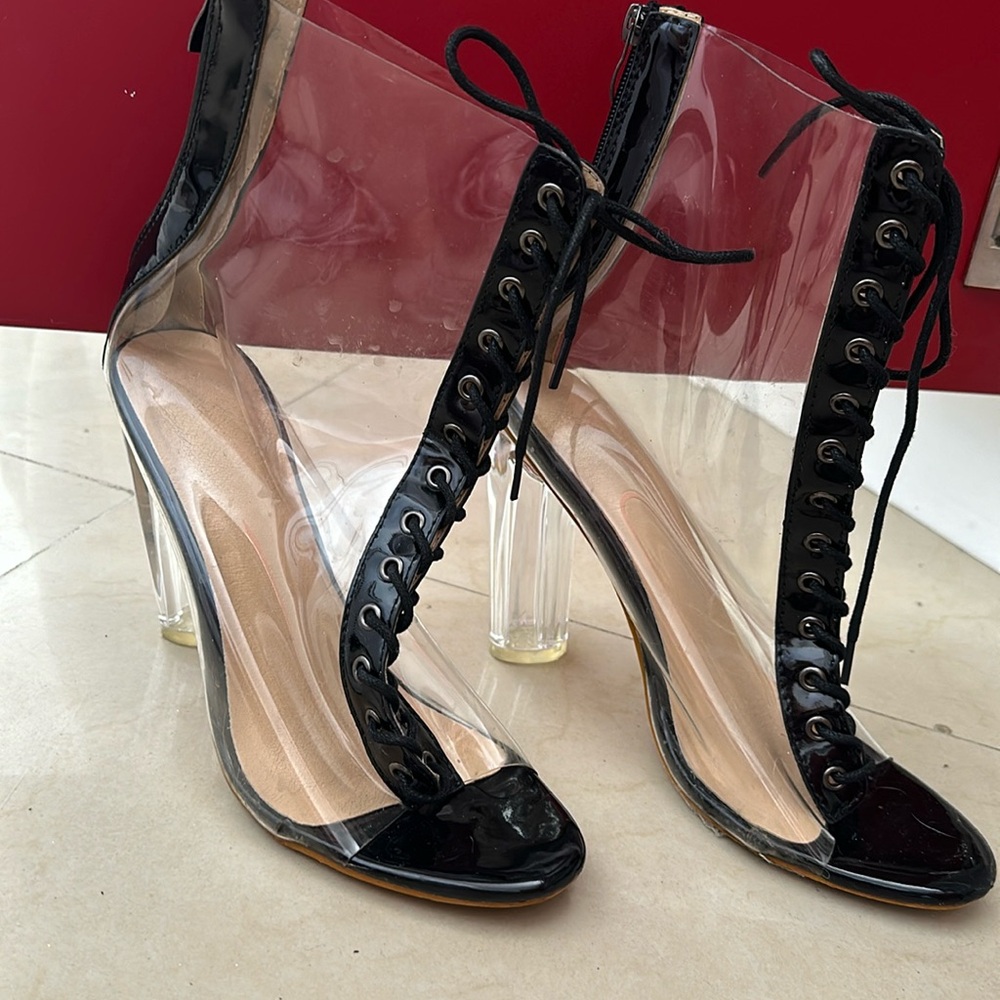 PVC clear rain boots - Picture 2 of 4